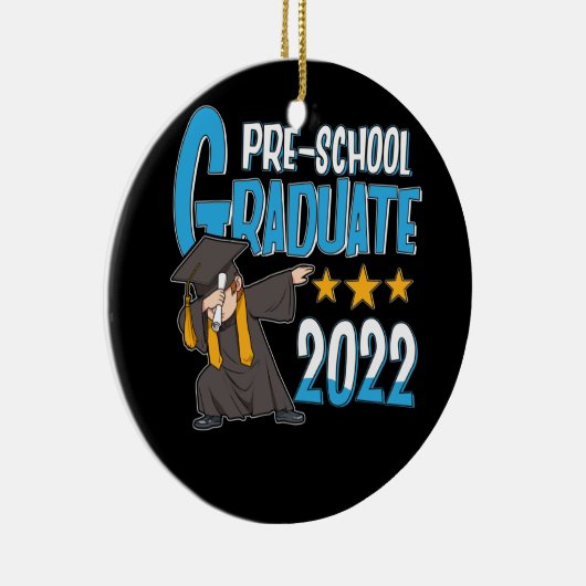 Kinder voorschool Afstuderen 2022 Dabbing Afstudee Keramisch Ornament (Rechts)