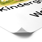 Kinder Vos Beer Konijn Afstudeerfeest Poster (Hoek)