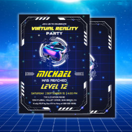 Kinder VR Game Virtual Reality Verjaardagsfeestje Kaart