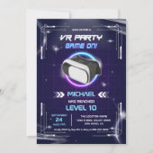 Kinder VR Gaming Virtual Reality Verjaardagsfeest Kaart (Voorkant)