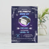 Kinder VR Gaming Virtual Reality Verjaardagsfeest Kaart (Staand voorkant)