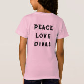 Kinder VREDE LIEFDE DIVAS Blossom & Lilybug T-shir T-shirt (Achterkant)