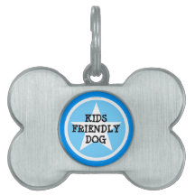 Kinder Vriendelijke Hond Pet Tag