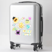 Kinder vrienden in vele vormen sticker (Koffer)