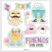 Kinder vrienden voor altijd Contour Sticker (Vel)