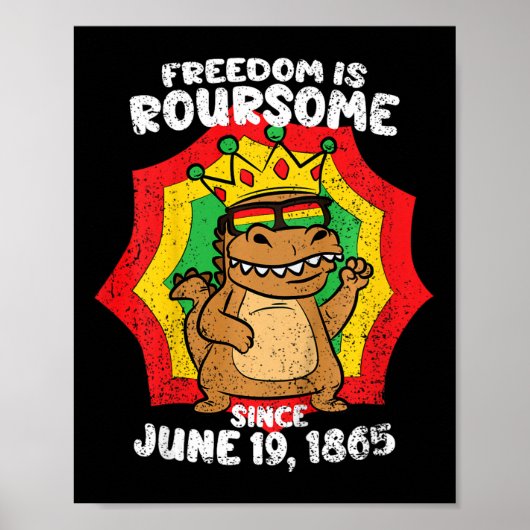 Kinder Vrijheid Is Roursome Juneteenth Peuterboys Poster (Voorkant)