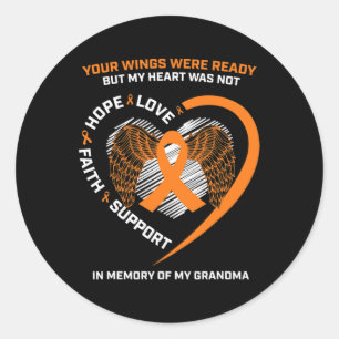 Kinder vrouwen Mannen Herinnering aan mijn oma Leu Ronde Sticker
