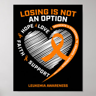 Kinder Vrouwen Mannen Leukemie Bewustzijn Fighter  Poster