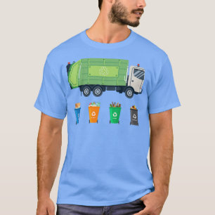 Kinder vuilnisdag Afvalscheiding Afval Vrachtwagen T-shirt