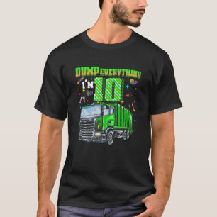 Kinder vuilniswagen 10e verjaardag jongens 10 jaar t-shirt