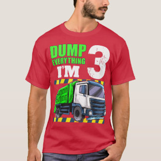 Kinder vuilniswagen 3rd Birthday Boy 3 T-shirt