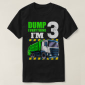 Kinder vuilniswagen 3rd Birthday Boy 3 T-shirt (Design voorkant)