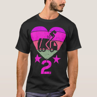 Kinder vuilniswagen Birthday 2 jaar oude jongen tw T-shirt