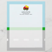 Kinder vuilniswagen briefhoofd (Voorkant)