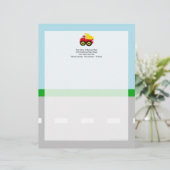 Kinder vuilniswagen briefhoofd (Staand voorkant)