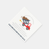 Kinder vuilniswagen elke dag van de leeftijd servet (Hoek)