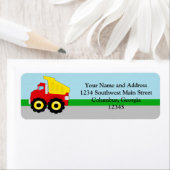 Kinder vuilniswagen etiket (Insitu)