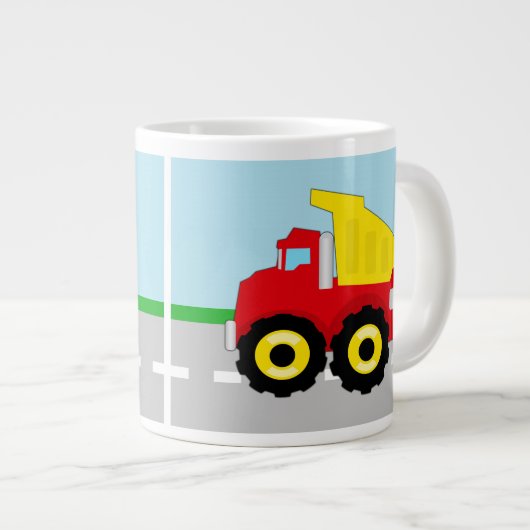 Kinder vuilniswagen grote koffiekop (Voorkant rechts)