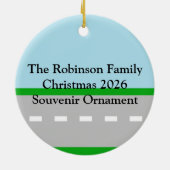 Kinder vuilniswagen keramisch ornament (Achterkant)