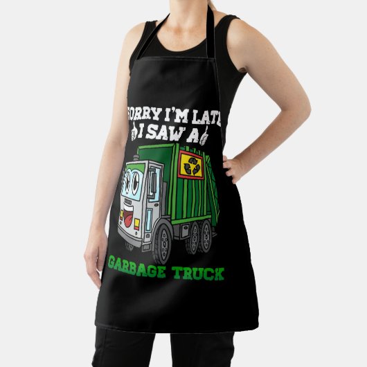 Kinder vuilniswagen Kind Grappig Sorry dat ik te l Schort (Insitu)