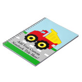 Kinder vuilniswagen notitieboek (Linkerzijde)