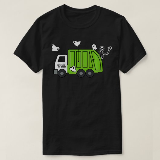 Kinder vuilniswagen of trakteer peuter jongen hall t-shirt (Design voorkant)