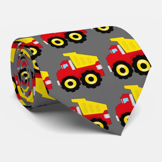 Kinder vuilniswagen stropdas (Opgerold)