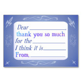 Kinder - Vul het blanco in - Dank u kaart (Voorkant)