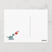 Kinder vuurspuwende dinosauruskunst van Jeff Nevin Briefkaart (Achterkant)