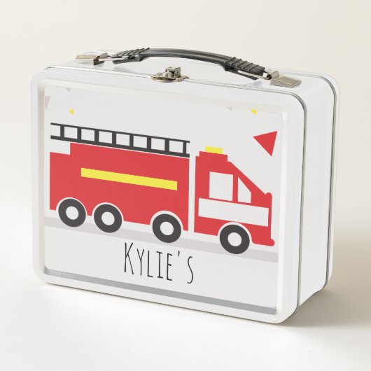 Kinder vuurvrachtwagen Fun Terug naar schoolnaam (Voorkant)