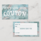 Kinder waardepapieren visitekaartje (Voorkant / Achterkant)