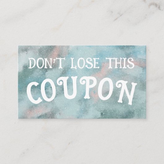 Kinder waardepapieren visitekaartje (Voorkant)