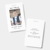 Kinder waarschuwingsbord ICOE voor aangepaste foto Badge (Voor- en achterkant)