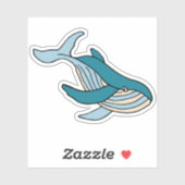 Kinder walvis sticker (Vel)
