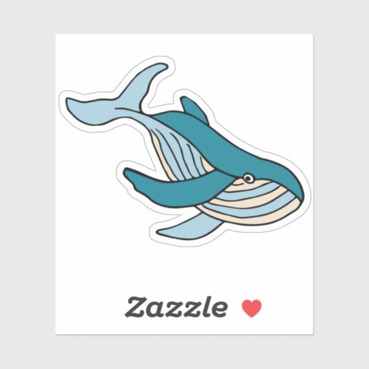 Kinder walvis sticker (Vel)
