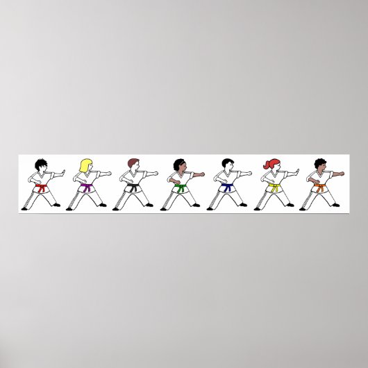 Kinder wandgrens voor krijgskunst poster (Voorkant)