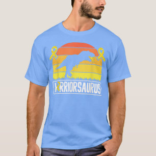 Kinder Warriorsaurus Kinderkankerwaarschuwing T-shirt