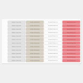 Kinder waterdichte naam Aangepast Labels (Vel)