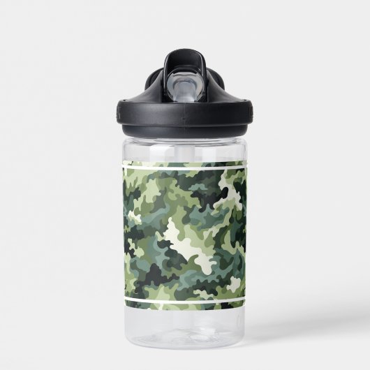 Kinder waterfles camo print (Voorkant)