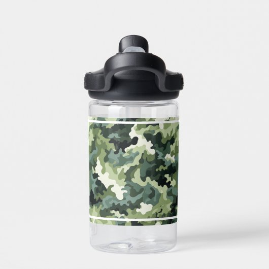Kinder waterfles camo print (Achterkant)