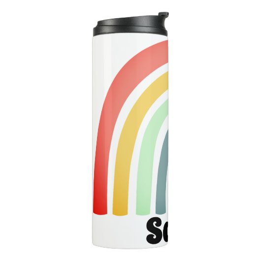 Kinder waterfles gepersonaliseerd thermosbeker (Gedraaid links)