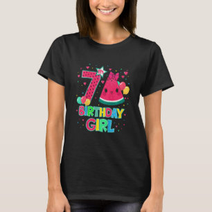 Kinder watermeloenen Versieringen voor meisjes 7 j T-shirt