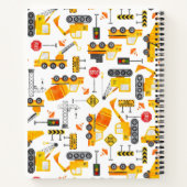 Kinder Waterverf Bouwvoertuigen op maat Notitieboek (Achterkant)