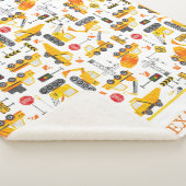 Kinder Waterverf Bouwvoertuigen op maat Sherpa Deken (3/4)