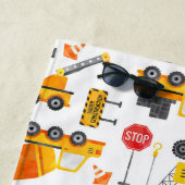 Kinder Waterverf Bouwvoertuigen op maat Strandlaken (In situ)