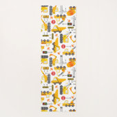 Kinder Waterverf Bouwvoertuigen op maat Yogamat (Achterkant)