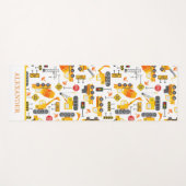 Kinder Waterverf Bouwvoertuigen op maat Yogamat (Voorkant (horizontaal))