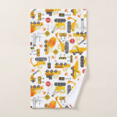 Kinder Waterverf constructievoertuigen Bad Handdoek (Handdoek)