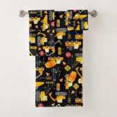 Kinder Waterverf constructievoertuigen Bad Handdoek (Insitu)