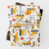 Kinder Waterverf constructievoertuigen Inpakpapier Vel (In situ)